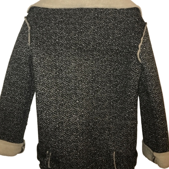 JOA Angelos Sherpa Lined Knit Moto Jacket in sz Small - Picture 3 of 3